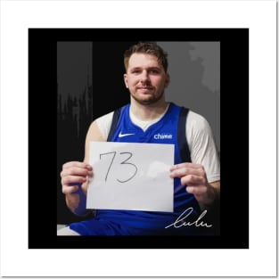 Luka Doncic 73 Point Game Posters and Art